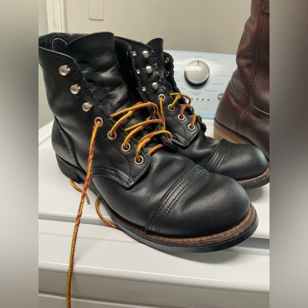 Redwing Iron Ranger Men's 6-Inch Boot in Black Harness Leather